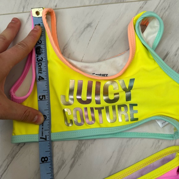Juicy Couture Toddler Vibrant Yellow and Pink Swimwear - Picture 5 of 8